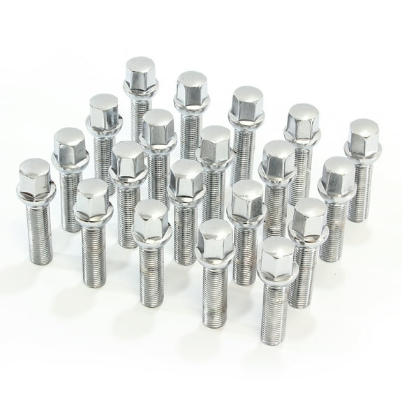Hex Autoparts (20PCS) 14x1.5 Lug Bolts Nuts for Mercedes Benz ML350 S500 GLK350 S550 CL500 GL450
