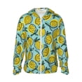 thumbnail image 1 of Lsque Lemon Pattern UPF 50+ Lightweight Sun Protection Men's Women's Long Sleeve Shirt, Hoodie Performance -Small, 1 of 7