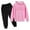 Pink, variant on SNKSDGM Girls Girls Spring Outfits Size 14-16 Plus Sweatshirt Girls Kids Boys Kids Hooded Tracksuit Unisex Two Piece Fall Winter Outfits Hoodie Sweatshirt+Sweatpants Set