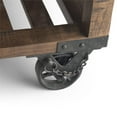 thumbnail image 2 of Trent Home Solid Mango Wood Square Coffee Table in Distressed Dark Brown, 2 of 17