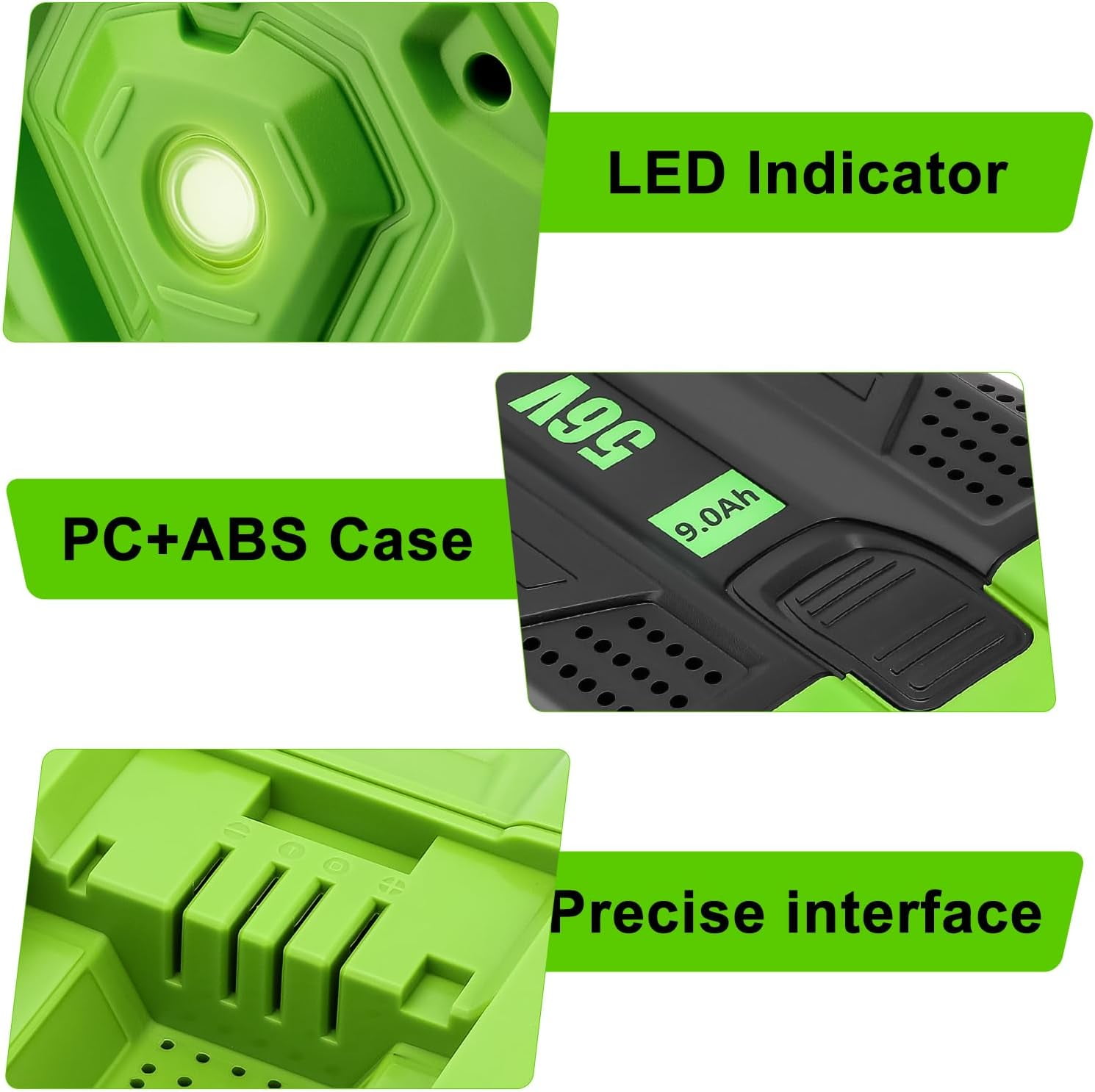 BA4200T 9.0Ah Replacement for EGO 56V Battery Power+ Tools BA1400T BA2800 BA2800T BA4200