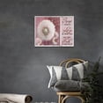 thumbnail image 3 of Farmhouse Pink Dandelion Inspirational Quotes Decor Wall Art Farm Flower Accept What is Pictures Wall Decor Canvas Painting Prints Artwork Decorations Framed for Bedroom Bathroom Kitchen 16"x12", 3 of 6
