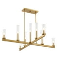 thumbnail image 4 of Warm Brass Nine Light Chandelier from the Carina Collection, 4 of 6