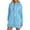 Sky Blue, variant on Women's Casual Long Sleeve Hooded Sweatshirt – Solid Color Loose Fit Lightweight Pullover with Pocket for Everyday Fall Winter Wear 2025