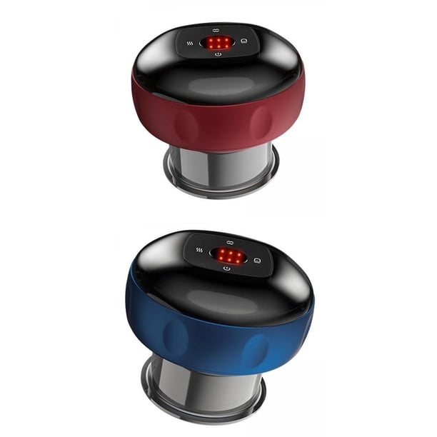 Masajeadores Eléctricos con Ventosas Inteligentes Pantalla LCD Calor Infrarrojo 2 Piezas Yinane