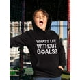 thumbnail image 3 of Tstars Kids' Soccer Hoodie - Perfect Gift for Soccer Lovers - Unisex Sports Apparel - L, Black, 3 of 8