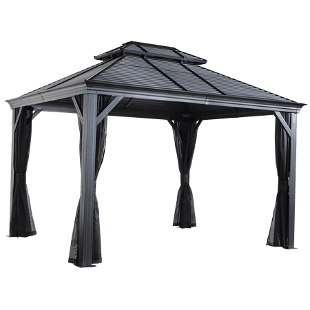 Mykonos II Double Roof Gazebo 10 x 14 ft