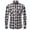 White, variant on IROINNID Long Sleeve Shirts for Men Casual New Plaid Shirt Youth Shirts Coat Turndown Collar Blouse & Shirt,Wine