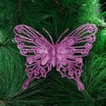 thumbnail image 5 of New Gold Powder Glitter New Year Decor Christmas Butterfly Fake Butterfly Christmas Tree Decorations Home Xmas Ornaments GREEN, 5 of 8