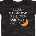 thumbnail image 4 of Inktastic I Love My Pap Pap to the Moon and Back Boys or Girls Baby Bodysuit, 4 of 5
