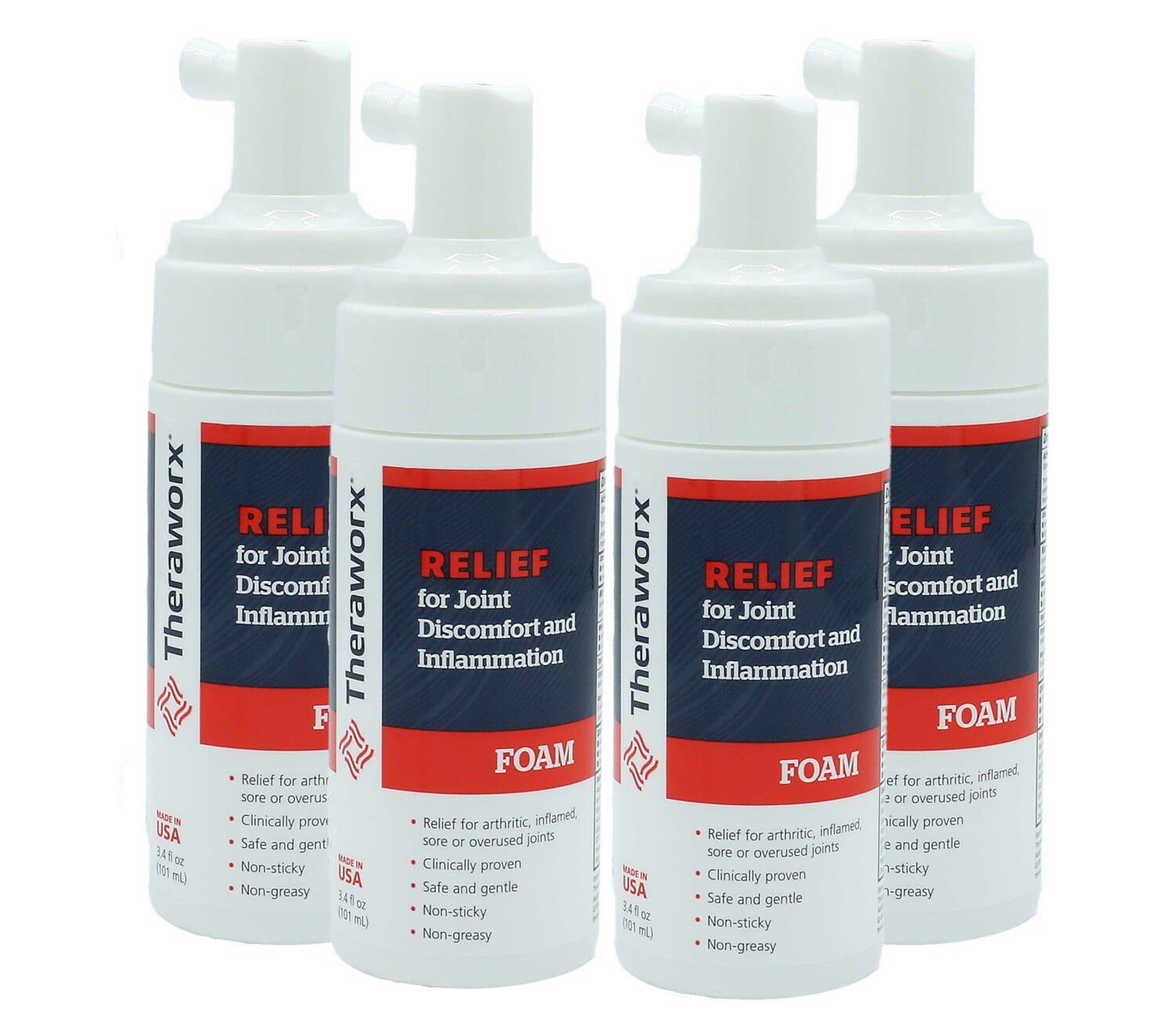 THERAWORX RELIEF Joint and Inflammation Foam 3.4 Oz Pain