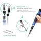 thumbnail image 3 of Kit de destornilladores de precisión ORIA, 60 en 1 con 56 puntas, juego de destornilladores magnéticos con eje flexible, varilla de extensión para teléfono móvil, smartphone, consola de juegos, tablet, 3 of 3