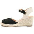 thumbnail image 3 of Journee Womens Ashlyn Wedge Heel Espadrille Sandals, Widths Available, 3 of 9