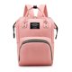 thumbnail image 1 of Bolsas para pañales impermeables y elegantes, mochilas de viaje multifuncionales con bolsillos aislados, color rosa, ideal para el cuidado del bebé mientras viaja, 1 of 1