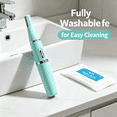 thumbnail image 3 of EXLEAF 2026 New Dermaplane Razor for Women Face,Multi-Functional Design Hair Trimmer,Full-Body Washable Design Portable Design Electric Hair Remover,Green, 3 of 6