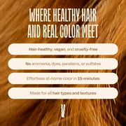 oVertone Color Depositing Semi-Permanent Hair Dye Conditioner - 8 oz For All Hair Types & Color-Treated Hair, Moisturizing Shea Butter & Coconut Oil - Vegan & Cruelty-Free, Golden Brown
