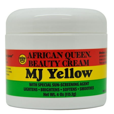African Queen Beauty Cream MJ Yellow 4 Oz / 113.2 (Best Fade Cream For African Americans)