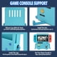 thumbnail image 5 of Cartoon Cute Switch Games Estuche rígido Protector para Switch Console Controlle Game Console Cover Funda Protectora para Switch Portable Video Game Stand Holder Accesorio(Verde), 5 of 5