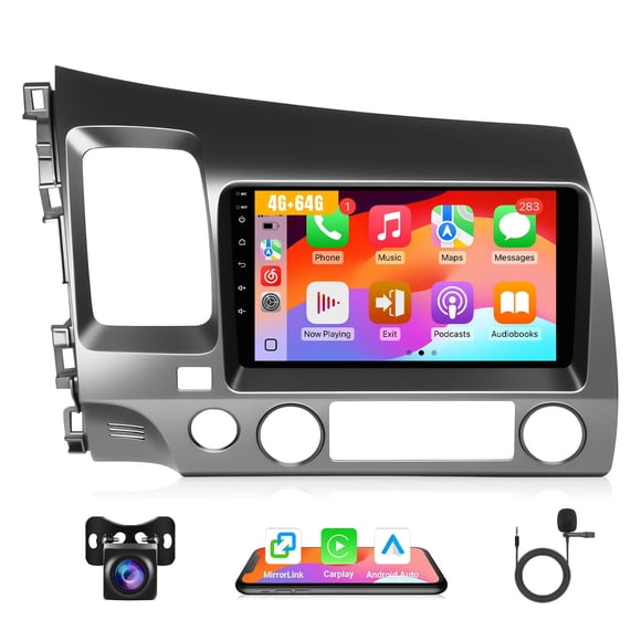 Radio de coche Leadfan 4G 64G con Carplay inalámbrico para Honda Civic