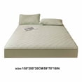 thumbnail image 3 of Oggfader Queen Mattress Mattress Cover Soft Quilted Mattress Cover For All Seasons Green, 3 of 7