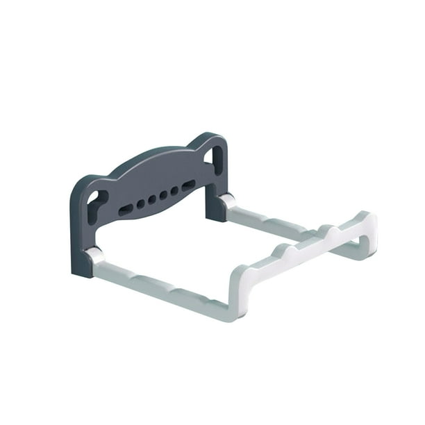 Price cut Wall Mounted Foldable Wash Basin Storage Rack Pot Lid Shelf Holder Self Adhesive