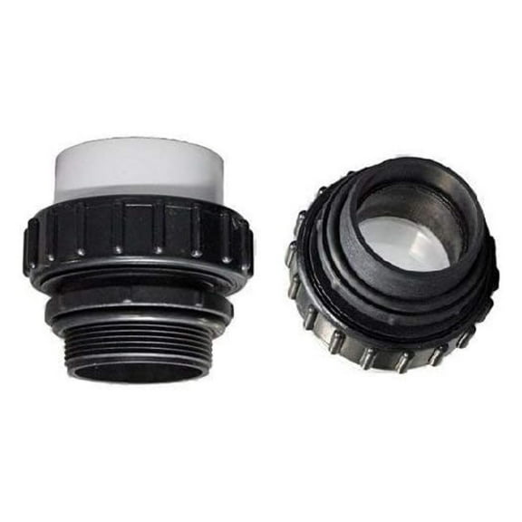 CMP Hi-Temp Union 2-Pack - 2 Inch MIP x PVC Pool Pump Fitting - Whisperflo & Intelliflo Compatible - Durable Plumbing Replacement Parts