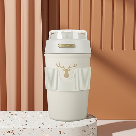 

Grofry Vacuum Flask Keep Warm Easy to Carry Useful Good Grip Drinking Cup