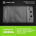 thumbnail image 4 of 100PCS 500ML Stand-up Frosted Plastic Bag, 4 of 5
