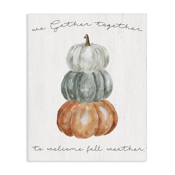 Stupell Industries Rustic Lodge Gather Together Fall Weather Canvas Art, 16 x 20, by Livi Finn