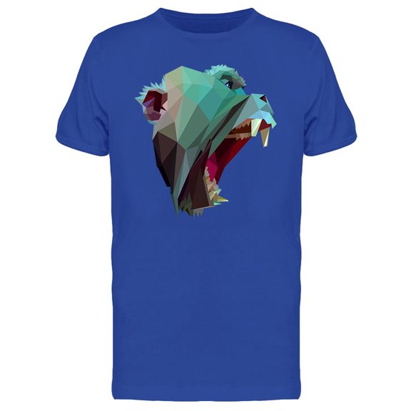 Macaque In Polygons T-Shirt Men -Image by Shutterstock, Male XX-Large