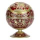 thumbnail image 1 of Vintage Ashtray Tellurion Shape Elegant Pattern Zinc Alloy Wine Red with Cover Craft Gift, 1 of 4