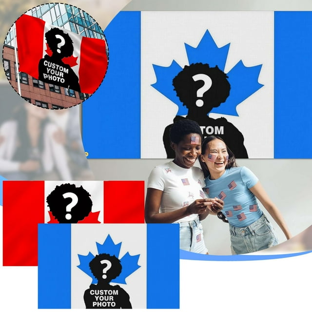 Canadian Flags for Interior Decoration | High Definition Printing Fabric | Custom Design Hanging Cloth for Unique Atmosphere