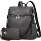 thumbnail image 1 of Makes Mochila Monedero para Mujer Bolso de Viaje de Cuero PU Bolso de diseño Convertible con Monedero 2 Piezas, 1 of 5