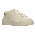 thumbnail image 2 of Tenis Ozono Mujer Latte Cintas Plataforma Casual beige 25, 2 of 10