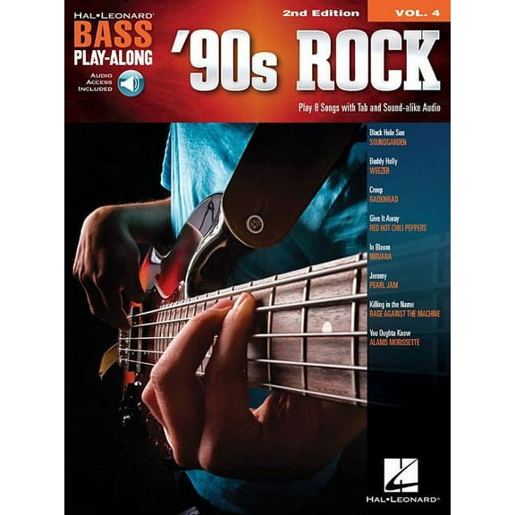 90s Rock: Bass Play-Along Volume 4