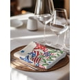 thumbnail image 6 of Independence Day Cloth Napkins Set of 6 Reusable Dinner Napkins, 4th of July Striped Stars Patriotic Burlap Cocktail Napkin Washable Table Napkins for Wedding/Holiday Party/Baby Shower 20"x20", 6 of 7