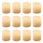LumaBase Battery Operated LED Votive Candles, 12 Count