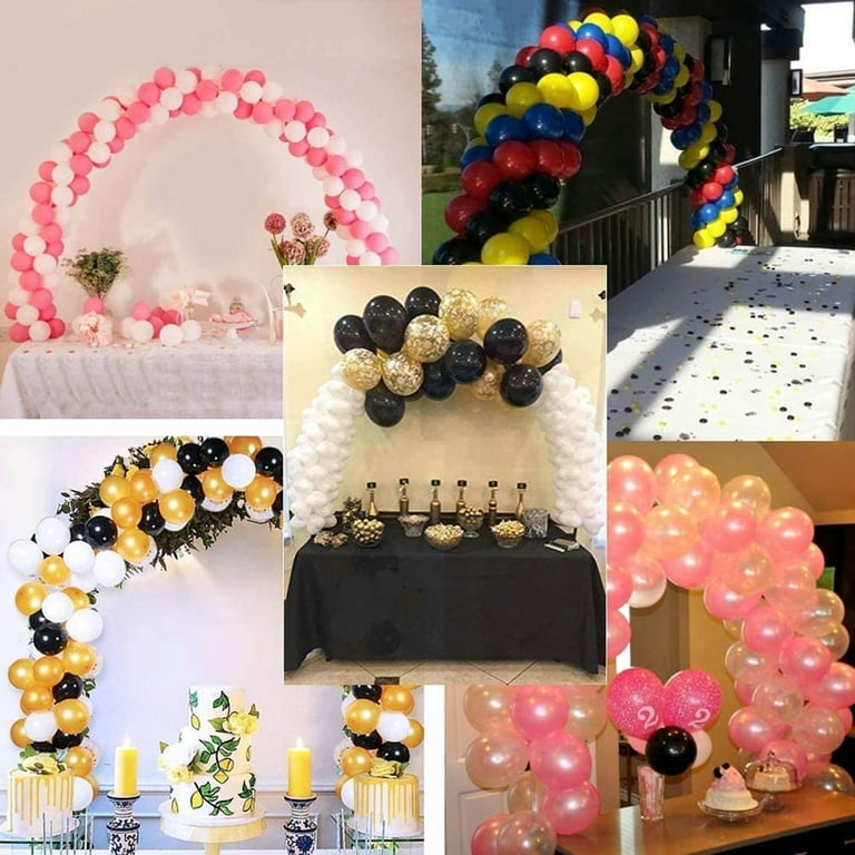 Table Balloon Arch Kit for Different Table Adjustable Balloon Arches Stand  for Weddings & Birthday & Christmas Decoration (White)
