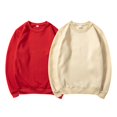 thumbnail image 4 of Women's 2-Pack Round Neck Solid Color Long Sleeve Sweatshirt, Lightweight Breathable Casual Pullover Top for Spring Autumn Winter Season, Daily Wear, Travel, Home, Vacation and Street Fashion Beige L, 4 of 4