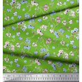 thumbnail image 3 of Soimoi Poly Georgette Fabric Artistic Floral Printed Craft Fabric by the Yard 52 Inch Wide, 3 of 5