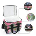 thumbnail image 6 of FORMRS Insulated Cooler Bag 24 Cans Capacity Soft Leakproof Lunch Box with Side Pockets, White Vibrant Flowers, 6 of 7