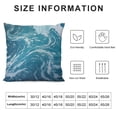 thumbnail image 5 of Shangniulu  Square Throw Pillow Cover, Ocean Beach Theme Sea Waves Soft Short Plush Cushion Covers 18" x 18", Pillowcases Sofa Couch Home Decoration, 5 of 5