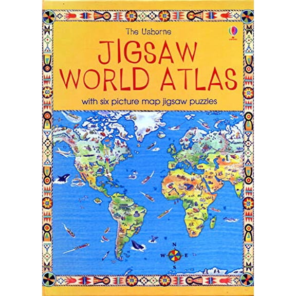 Pre-Owned The Usborne Jigsaw World Atlas (Paperback) 0746055765 9780746055762