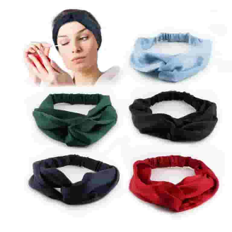 ★ ★ Women's Silk Satin Headband 4F5019G UB1 4F5 Satin Headband, Silk Headbands for Women Pack of 5 - Walmart.com