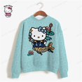 thumbnail image 1 of Sudaderas con capucha con estampado de HELLO KITTY para mujer, ropa con estampado de dibujos animados Y2k, talla grande, sudadera femenina de calle alta, 1 of 4