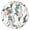 Pioneer Flower Floral-2, variant on Pioneer Flower Floral Print Pattern Round Fitted Tablecloth with Elastic Edge,Dining Table Cover Waterproof,Outdoor Round Tablecloth for Camping,Dining,Indoor and Outdoor