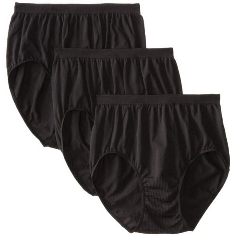 Bali Bali Women`s Comfort Revolution Microfiber Seamless Brief (Pack