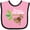 Pink and Black, variant on Inktastic Mama Little Monkey Grandchild Boys or Girls Baby Bib