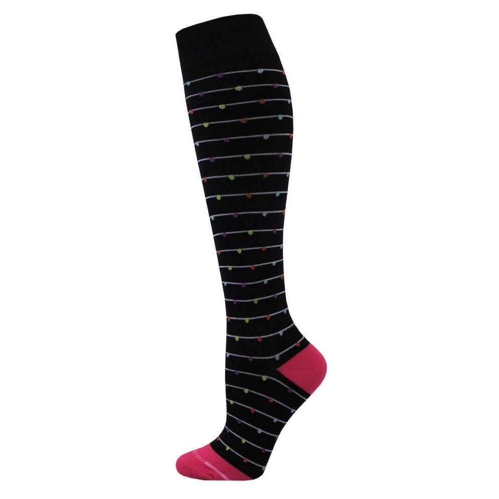 Dr. Motion Dr. Motion Womens Funfetti Knee High Compression Socks