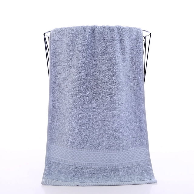 Nvzi Toallas de baño y toallas de algodón de 2 piezas, 11,81 x 11,81 pulgadas, ligeras y de secado rápido para su baño (gris medio)